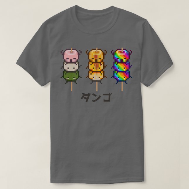Camiseta Dango de múltiples píxeles (Diseño del anverso)