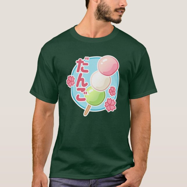 Camiseta Dango Retro Hanami Dulce Comida Japonesa Cute (Anverso)