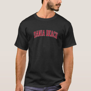 Camiseta Dania Beach Florida FL Vintage Sports Design Red D