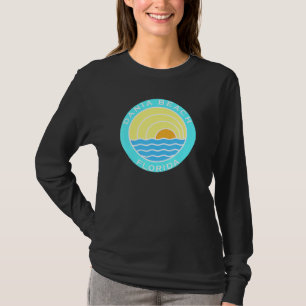 Camiseta Dania Beach Florida Retro Sunset