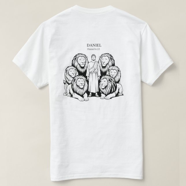 Camiseta Daniel 6:22 (Reverso del diseño)