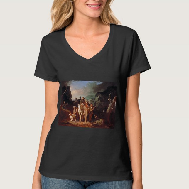 Camiseta Daniel Boone escoltando colonos  (Anverso)