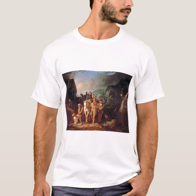 Camiseta Daniel Boone escoltando colonos (Anverso)