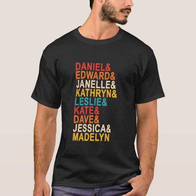 Camiseta Daniel & Edward & Janelle & Kathryn & Leslie & Kat (Anverso)