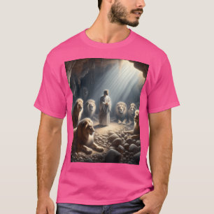 Camiseta Daniel En Los Leones Den Christian Faith Gods Mira