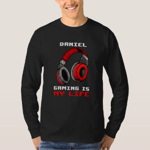 Camiseta Daniel Gaming es mi vida personalizada