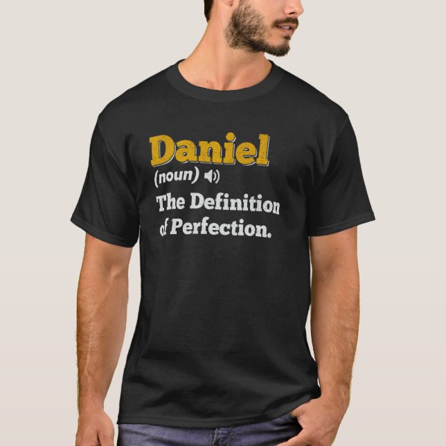 Camiseta Daniel Gift Name Personalized Birthday Name Defini (Anverso)