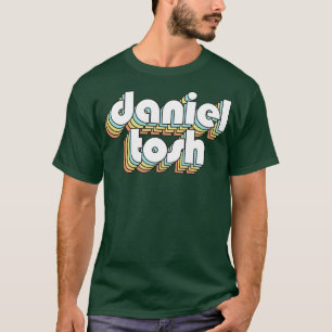 Camiseta Daniel Tosh Retro Tipografía Arcoiris Estilo desva