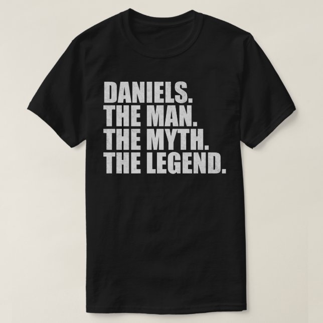 Camiseta DanielsDaniels apellido Daniels apellido Danie (Diseño del anverso)