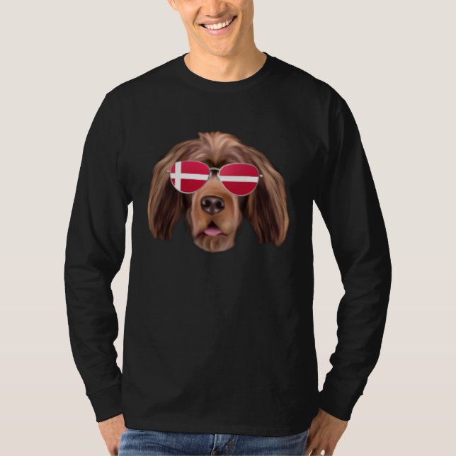 Camiseta Danish Flag Staffordshire Bull Terrier Dog Denmark (Anverso)