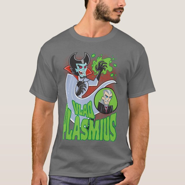 Camiseta Danny Phantom Vlad Plasmius Retro Dibujos Animados (Anverso)