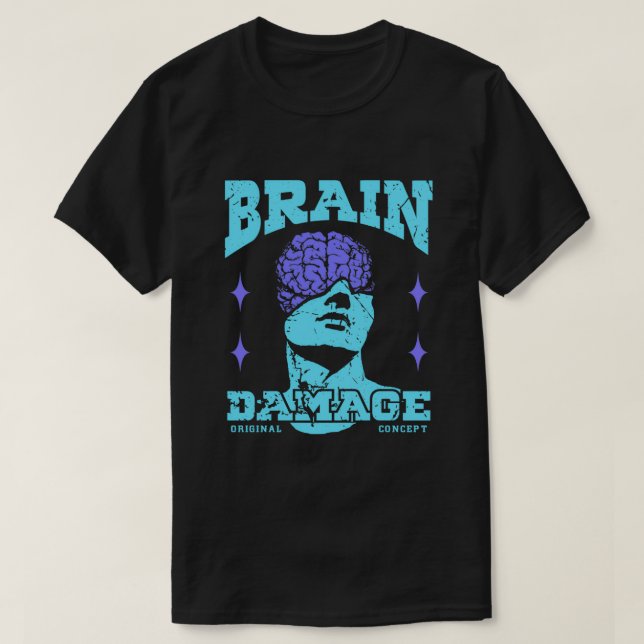 Camiseta Daño cerebral (Diseño del anverso)
