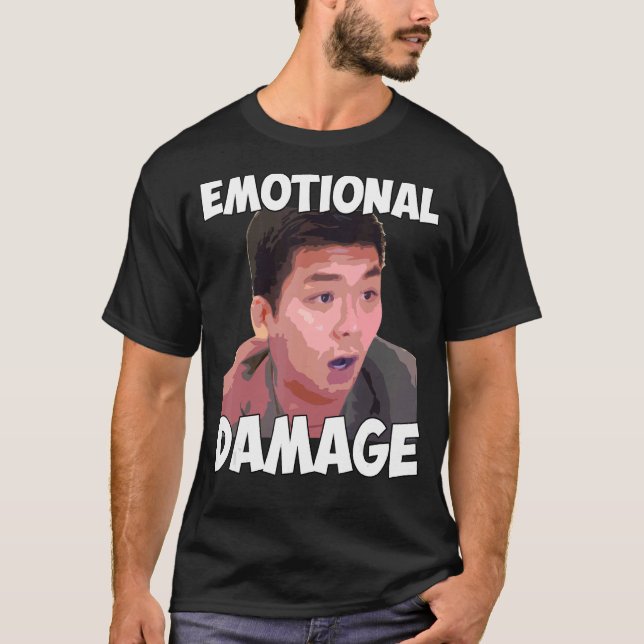 Camiseta Daño emocional Estereotipos Asiáticos Steven He Me (Anverso)