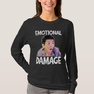 Camiseta Daño Emocional Meme Lindo Cita Divertida