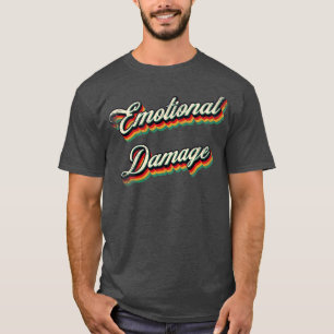Camiseta Daño emocional retro vintage