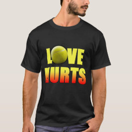 Camiseta Daños del amor, tenis divertido