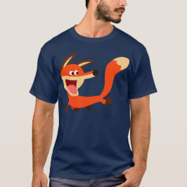 Camiseta dañosa linda del Fox del dibujo animado