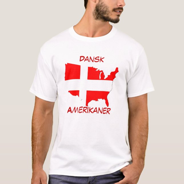 Camiseta Dansk Amerikaner (americano danés) (Anverso)