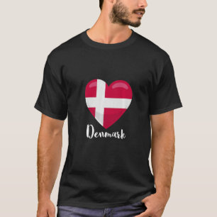 Camiseta Dansk, el corazón de la bandera de Dinamarca, orgu