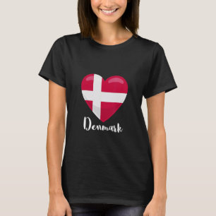 Camiseta Dansk, el corazón de la bandera de Dinamarca, orgu