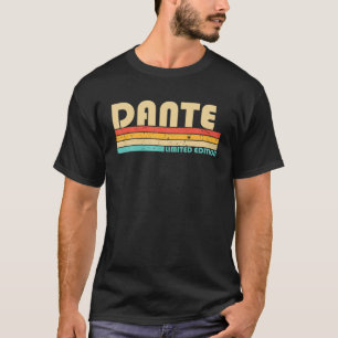 Camiseta DANTE Nombre Personalizado Funny Retro Vintage Nac