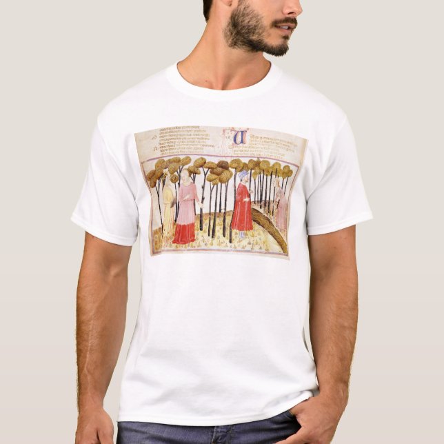 Camiseta Dante y Virgil en la cumbre del purgatorio (Anverso)