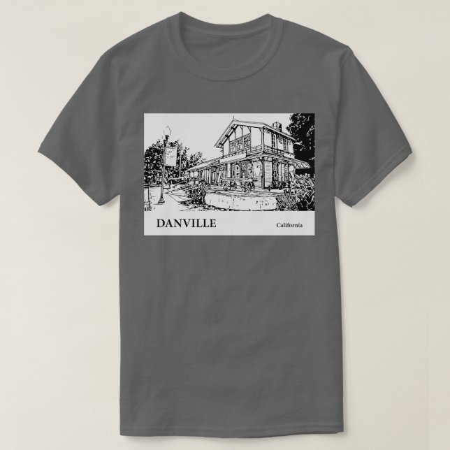 Camiseta Danville California TShirt 2 (Diseño del anverso)