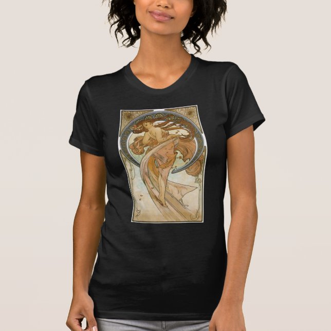 Camiseta Danza (1898), Alphonse Mucha Bella Artes Nouveau (Anverso)