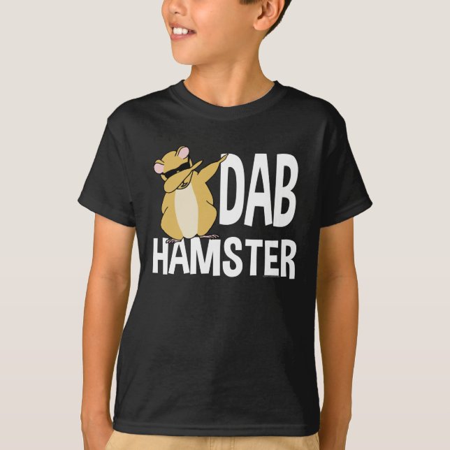 Camiseta Danza animal que frota linda divertida del hámster (Anverso)