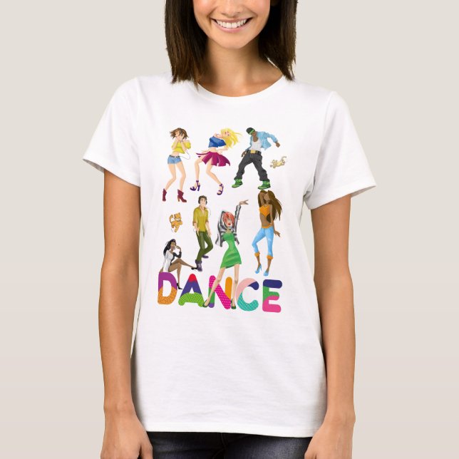 Camiseta Danza Colorida Positiva Graciosa (Anverso)