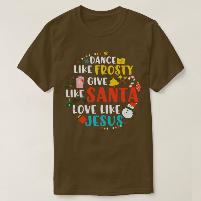 Camiseta Danza como Santa Amor Escarado Jesús (Diseño del anverso)