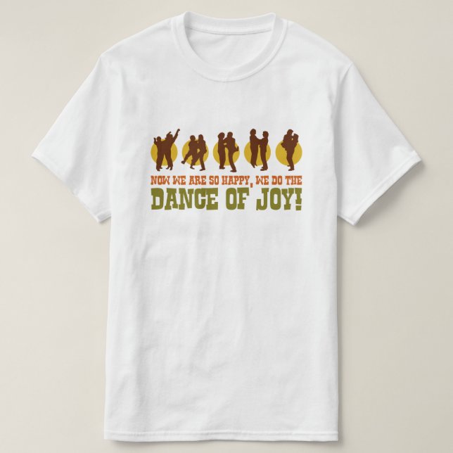 Camiseta Danza de alegría graciosa gráfica de cultura popul (Diseño del anverso)