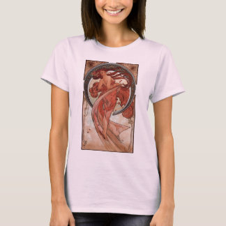 Camiseta Danza de Alphones Mucha del vintage