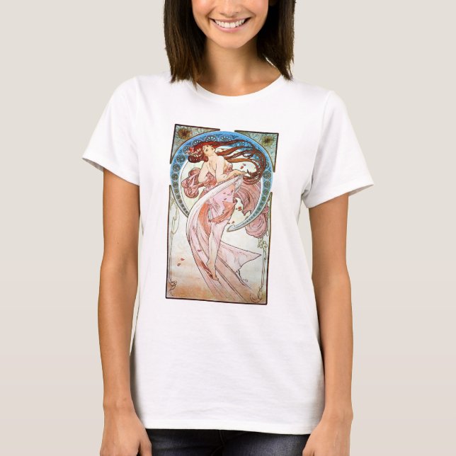Camiseta Danza de Alphonse Mucha (Anverso)