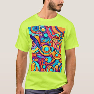 Camiseta Danza de color alegre caótico