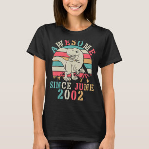 Camiseta Danza de Dinosaurios Cumpleaños de 20 años de edad