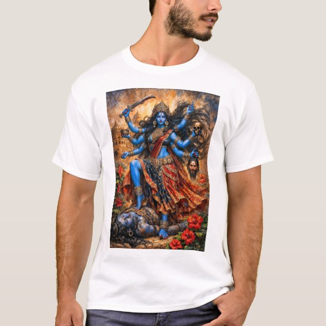 Camiseta Danza de Kali sobre Shiva (Anverso)