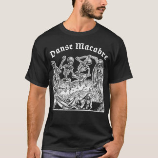 Camiseta Danza de la muerte, Danse Macabre Creepy Skel Medi