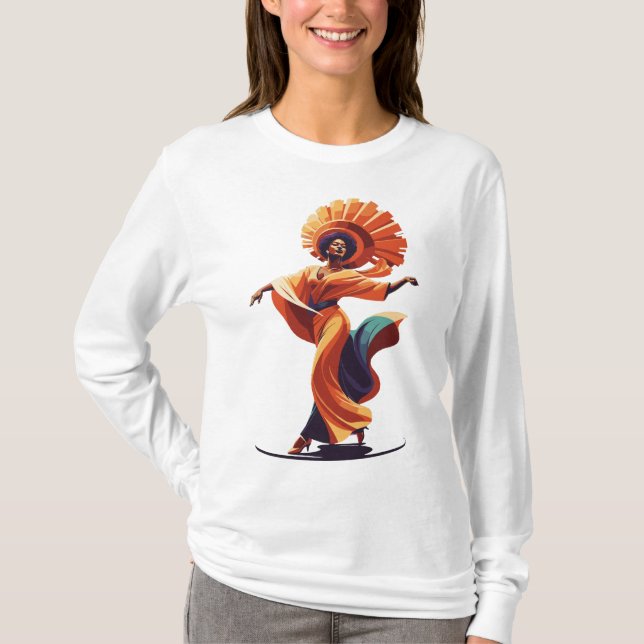 Camiseta danza de la mujer (Anverso)