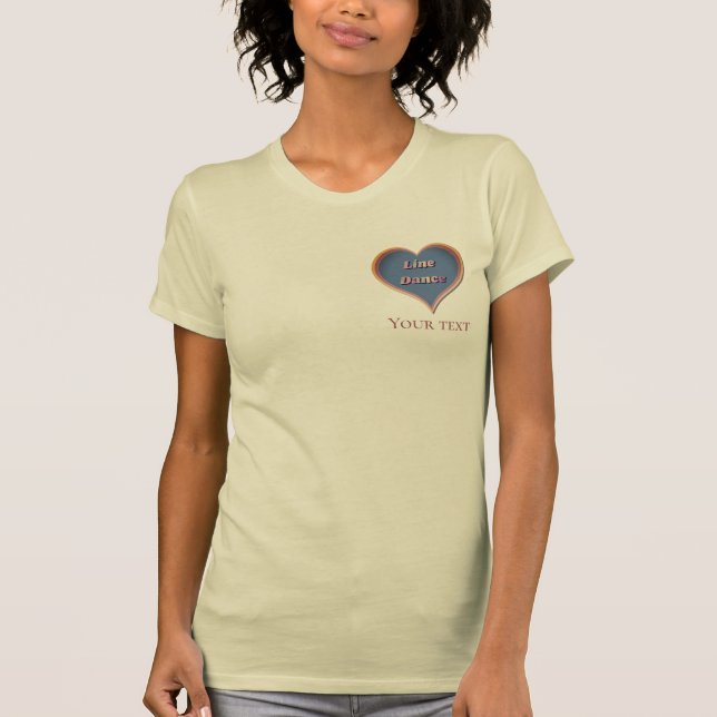 Camiseta Danza de línea Amor Corazón (Anverso)
