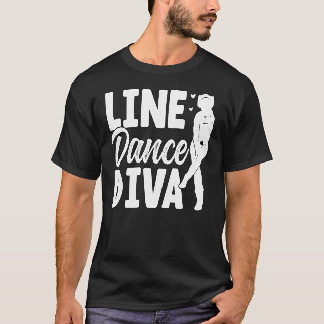 Camiseta Danza de línea diva bailarina de línea de baile (Anverso)