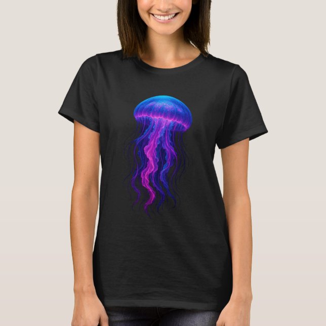 Camiseta Danza de Medusas de Neón (Anverso)