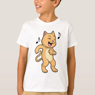 Camiseta Danza de música de gato
