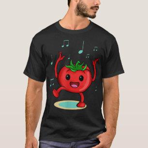 Camiseta Danza de tomate Música Vegetales Gracioso Vestuari