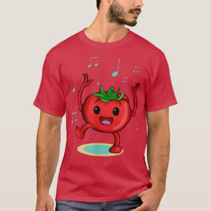 Camiseta Danza de tomate Música Vegetales Gracioso Vestuari
