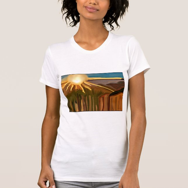 Camiseta Danza del arte abstracto de Cacti (Anverso)