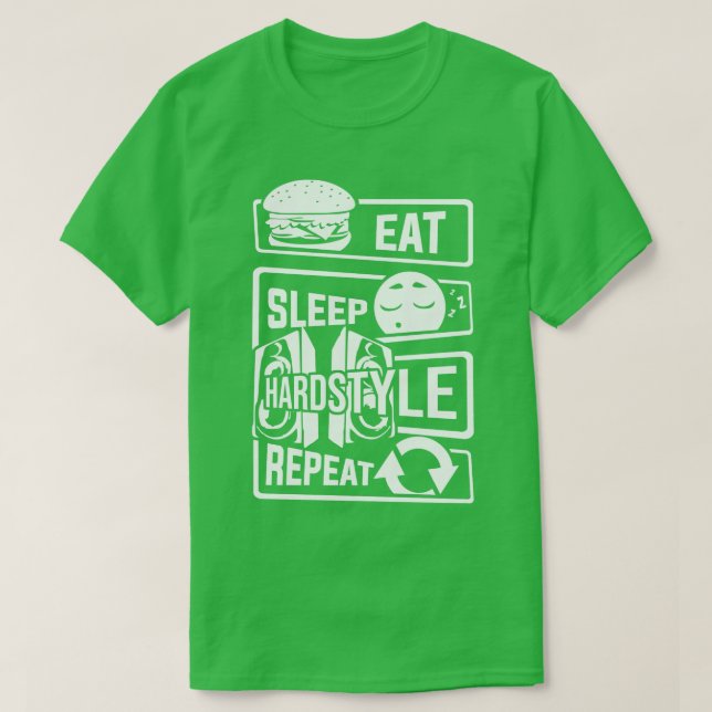 Camiseta Danza del Fiesta del trasero de repetición de esti (Diseño del anverso)