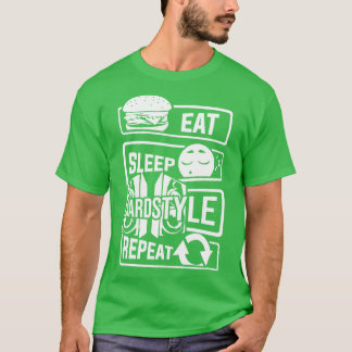 Camiseta Danza del Fiesta del trasero de repetición de esti