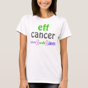 Camiseta danza del paseo de la danza del cáncer del EFF