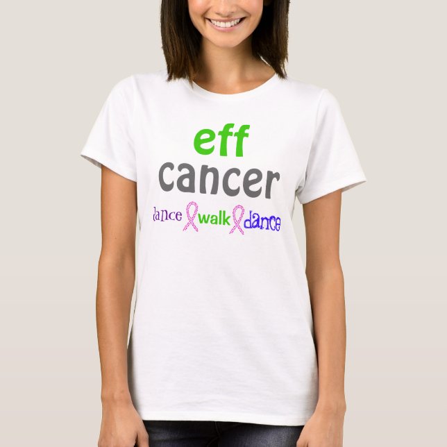 Camiseta danza del paseo de la danza del cáncer del EFF (Anverso)